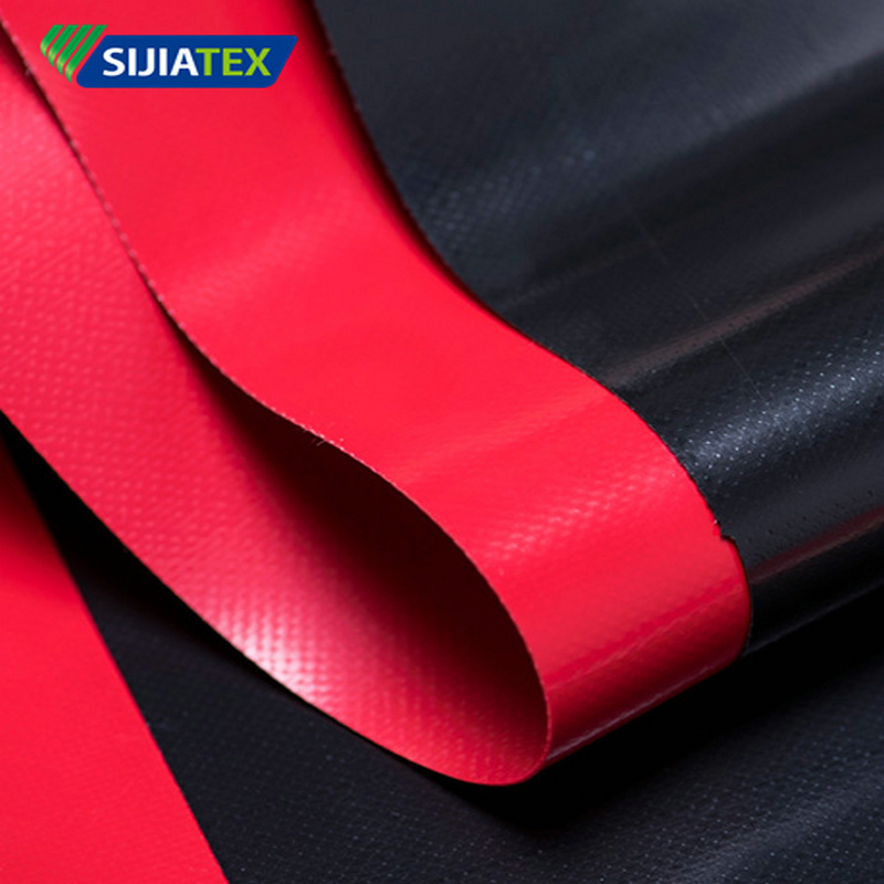 Sijiatex High Tear Strength PVC Tarpaulin Waterproof PVC Coated Fabric Woven PVC Fabric for Bags