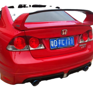 Hot Sale ABS Plastic Carbon Fiber FD 2 Style Rear Spoiler For 2006-2011 8th Gen Honda Civic Car Spoiler 3-Section Mugen Type