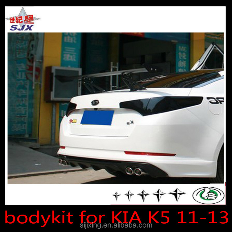 Front lip Posterior for K5 pp plastic rear and front bumper FOR 2010 2011 2012 K IA OPTIMA K5 POLY URETHANE DS STYLE body kit