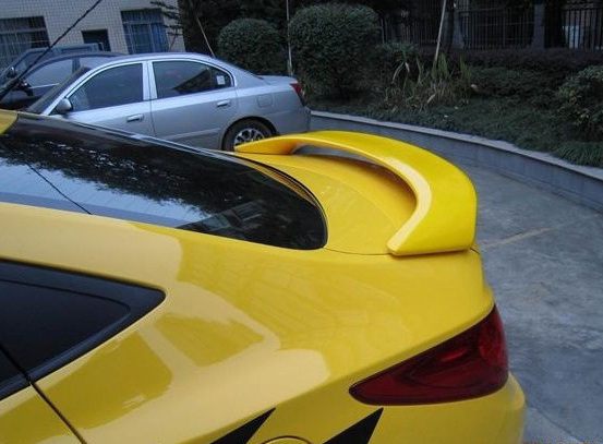 For Hyundai Verna Car Spoiler 2010-2015 ABS Material Primer Color Rear Wing Hyundai Accent Car Spoiler Tail Have A Brake Light