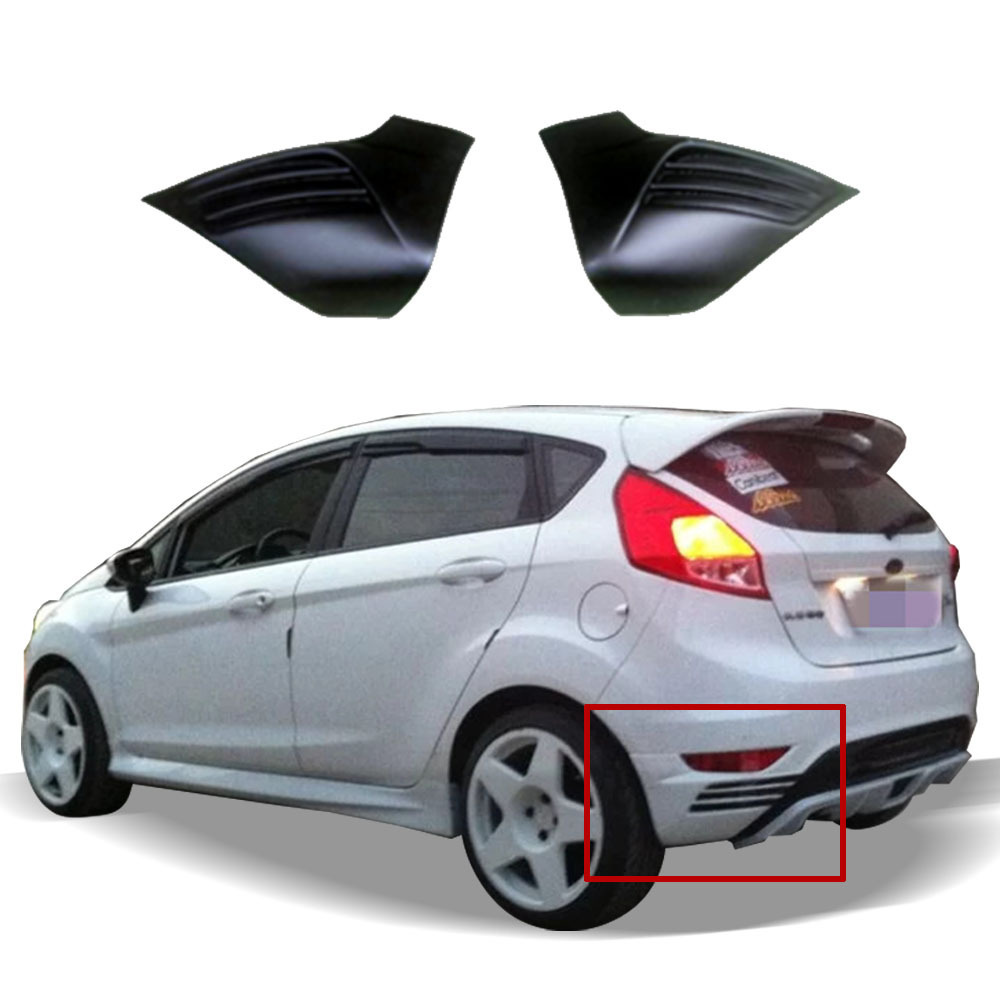 Body Kit For Ford Fiesta 2009-2012 ABS Plastic Front Lip Back Rear Bumper Car Accessories 2009+