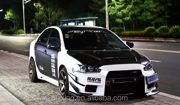 FOR 08-12 MITSUBISHI EVO X JDM SPORT STYLE FRONT BUMPER LIP SPOILER BODYKITS