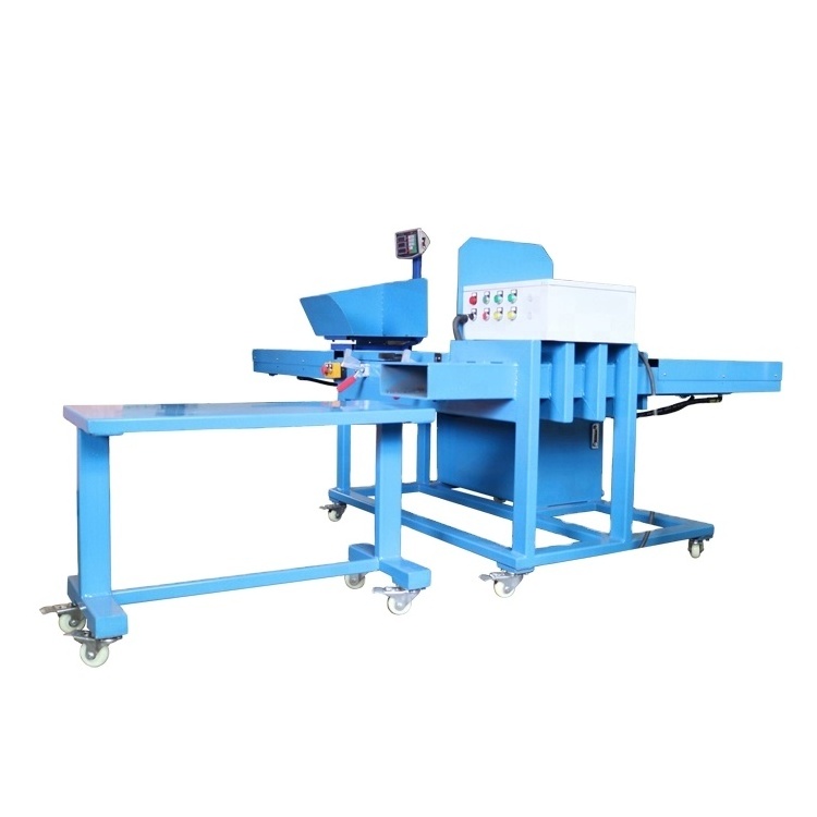 Weighing used clothes rags hydraulic baling machine bagging machine