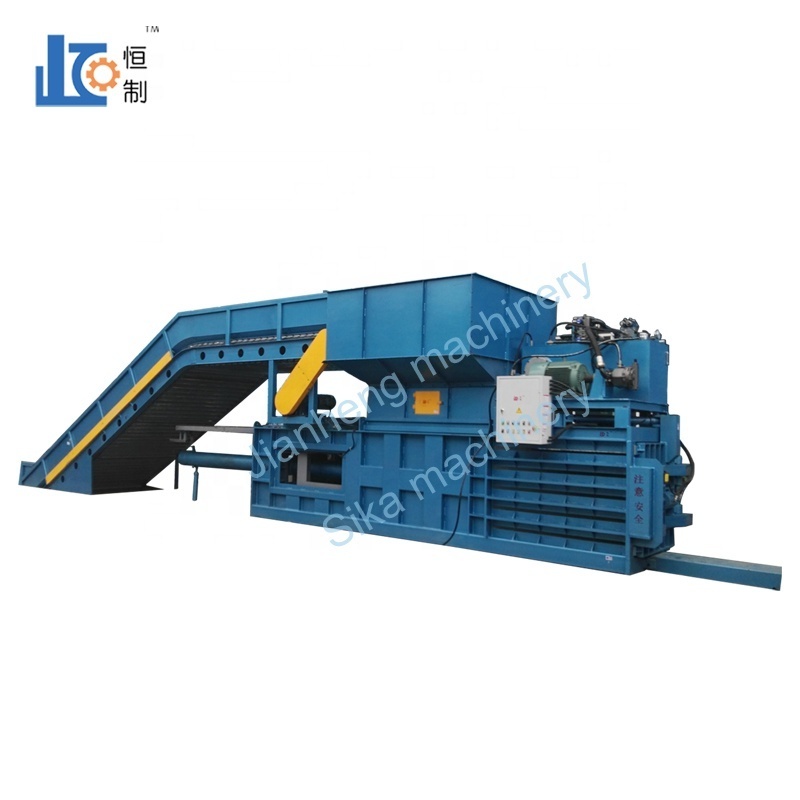 Semi Automatic Waste Paper PET Bottle Plastic Film Compactor Machine Baler Machine