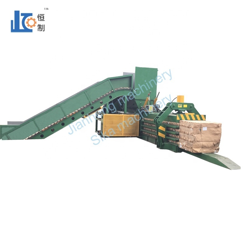 Fully Automatic Horizontal Cardboard OCC Waste Paper Baler Machine Baling Machine Press Machine