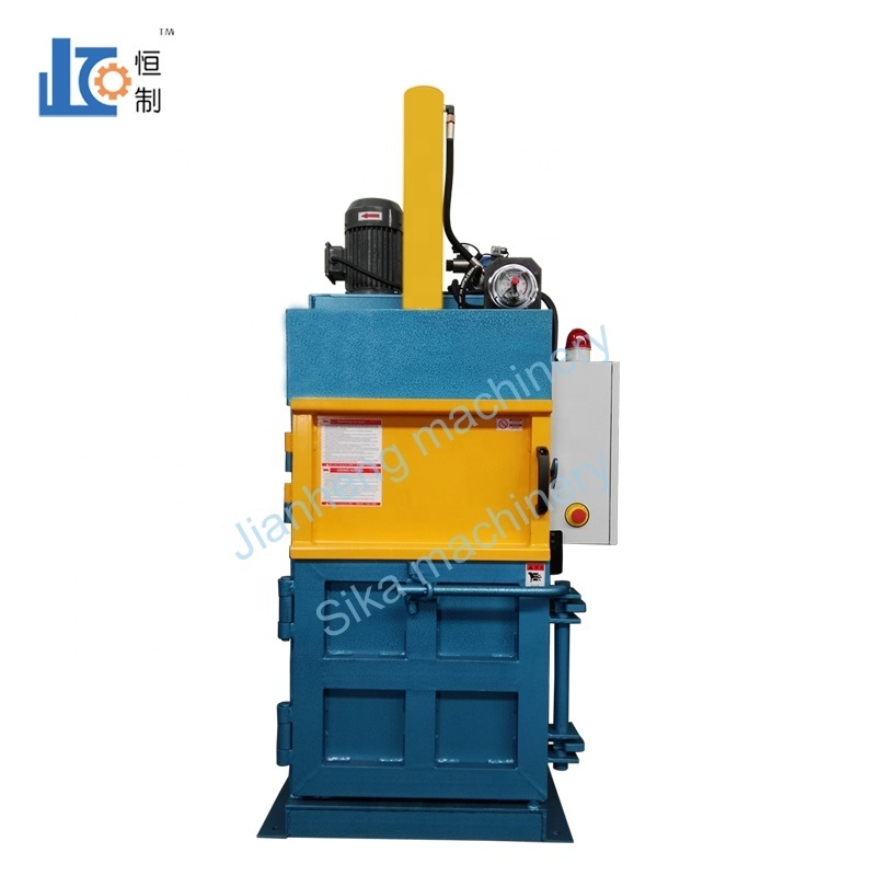 Waste Paper Cardboard Carton Small Baler Machine Plastic film compactor machine