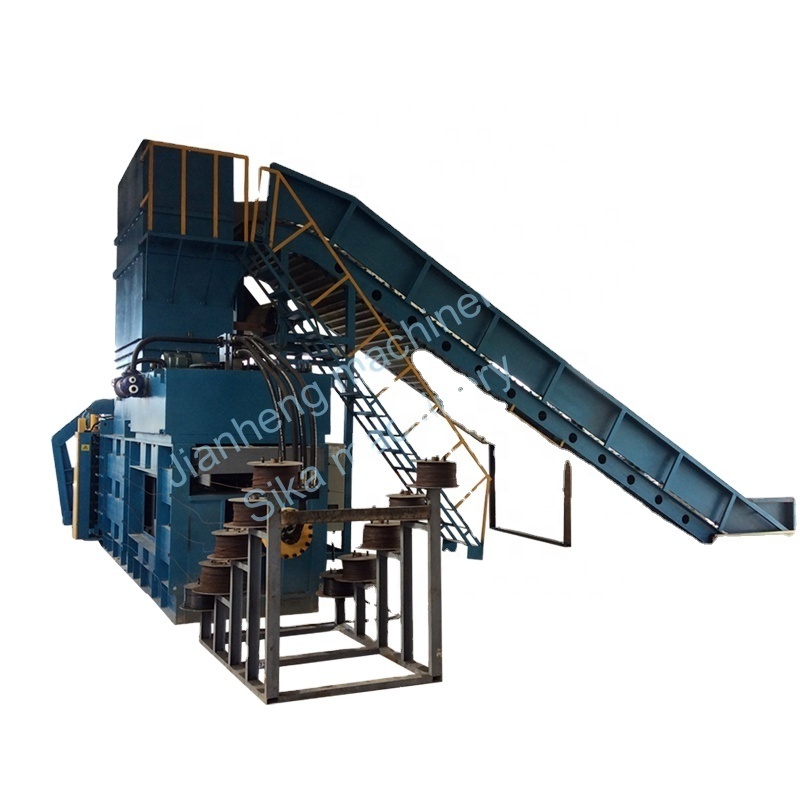 Fully Automatic Horizontal Cardboard OCC Waste Paper Baler Machine Baling Machine Press Machine