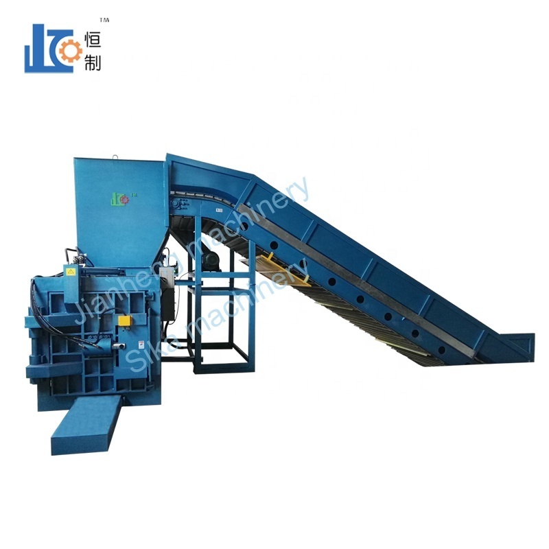 Semi Automatic Waste Paper PET Bottle Plastic Film Compactor Machine Baler Machine