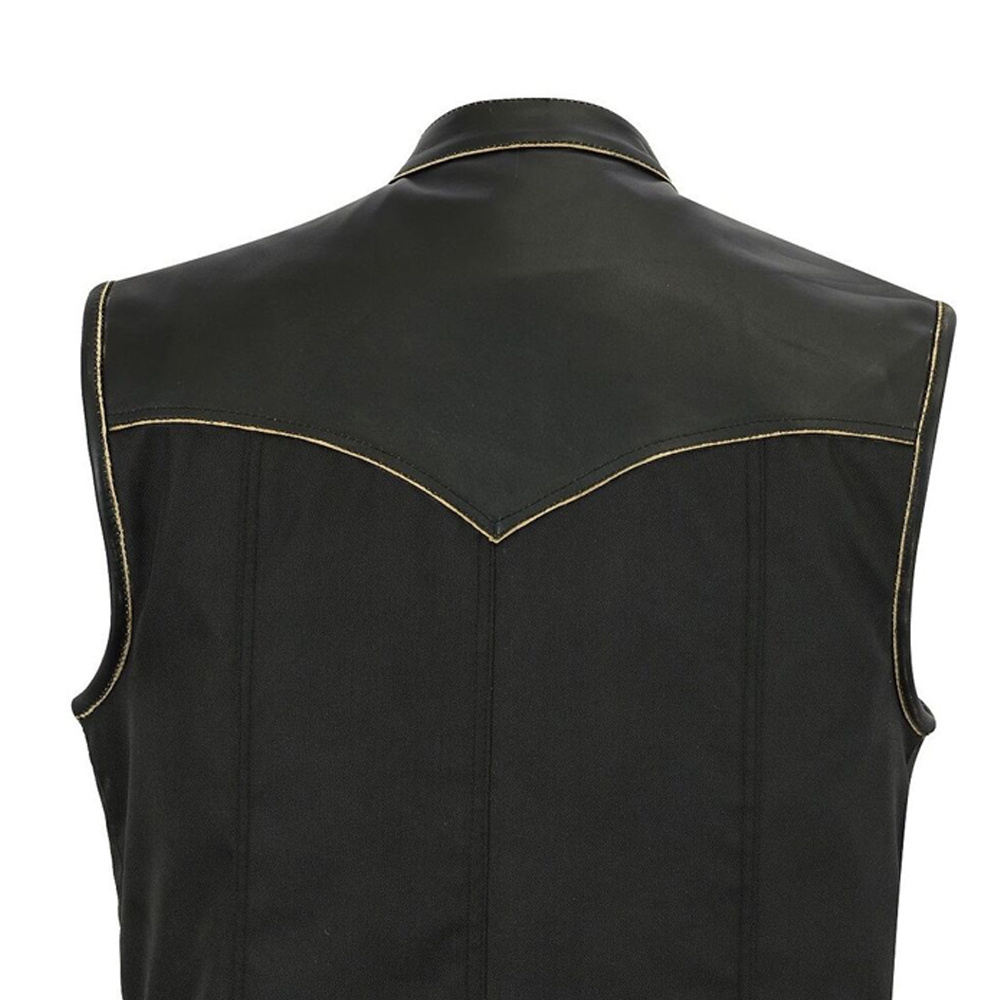 100% High Quality Breathable Material Made Men Leather Vest / New Style Fashionable Men Leather Vest