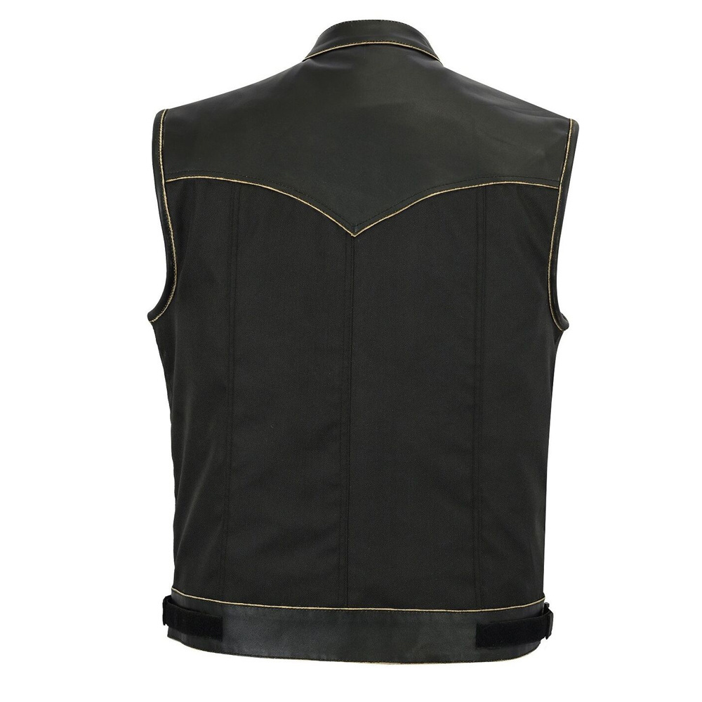 100% High Quality Breathable Material Made Men Leather Vest / New Style Fashionable Men Leather Vest