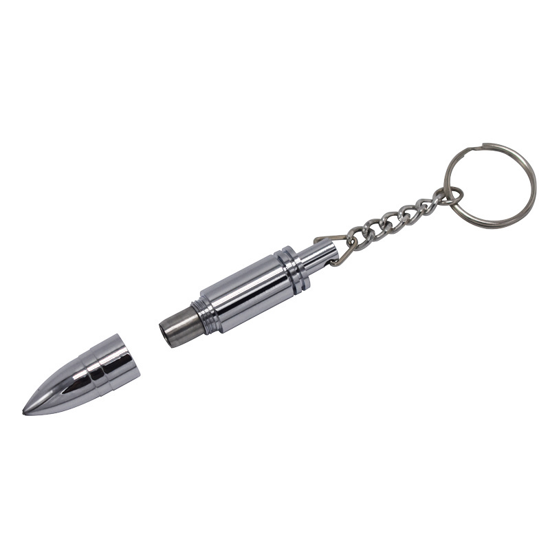 Portable Screw Out Metal Cigar Puncher Blade Cigar Hole Opener Sharp Drill  Cigar Punch Cutter With Key Chain