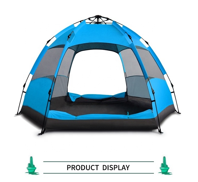 Double layers Family 5-8 person Automatic  Screen camping dome  tent