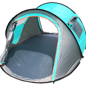 Automatic   Easy  Quick Set  Instant 3-4 Man Waterproof Pop Up Camping Tent for backpack