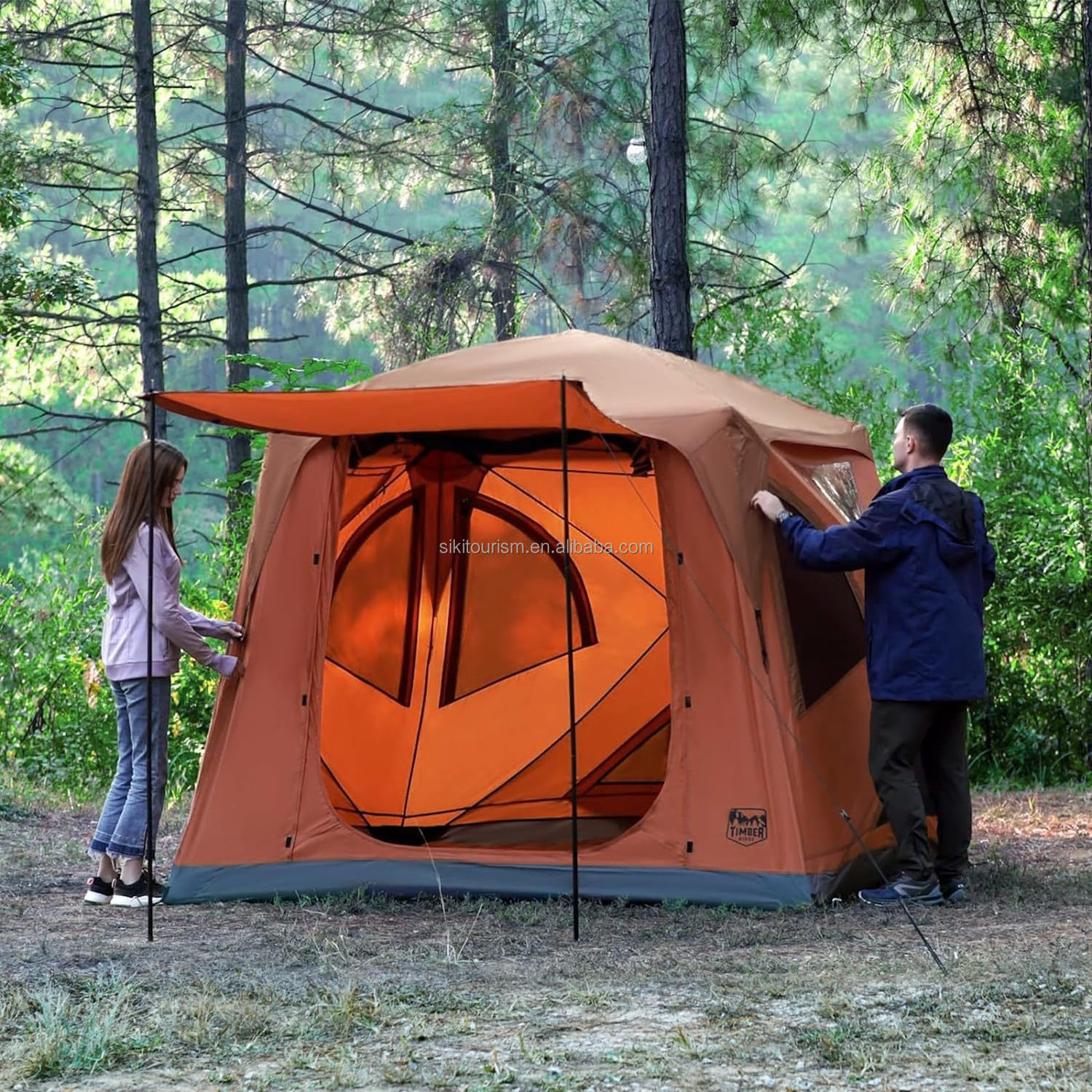 Pop-Up Portable Weather Resistant Camping Hub Tent, Easy Instant 60 Second Set-Up, 4 Person Pop up gazebo