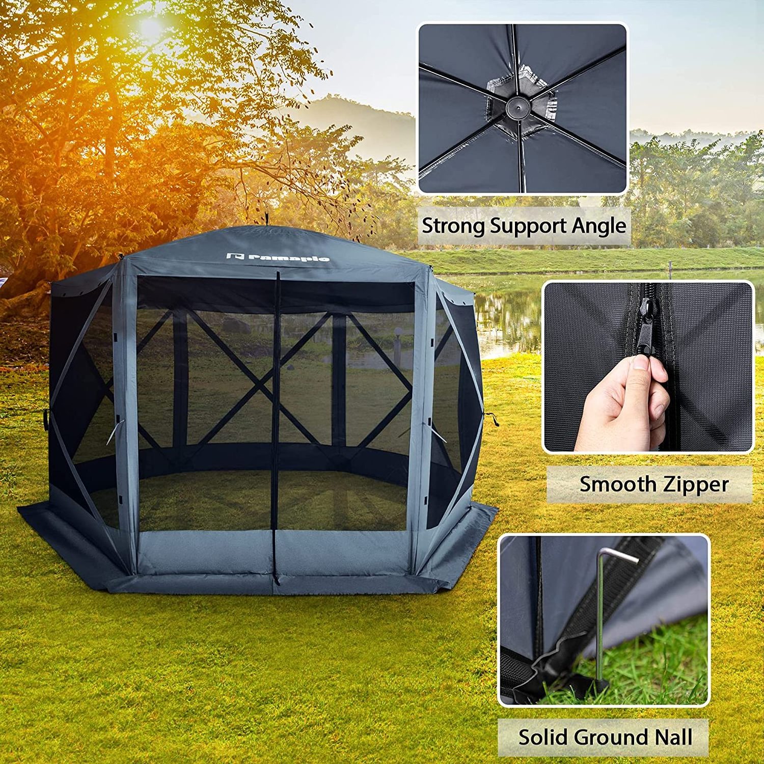 HUB Quick Set Up Tent Escape Portable  outdoor Camping screen Pop up gazebo