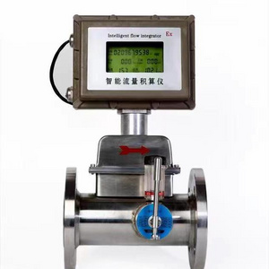 RS485 4-20mA Alarm Output Propane Gas Turbine Flow Meter For Lgp Gas