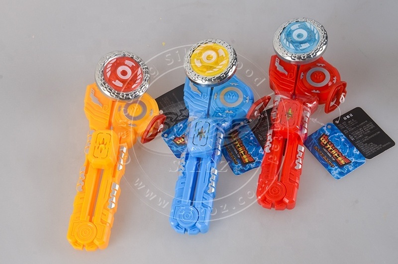 New item light up peg top toy candy