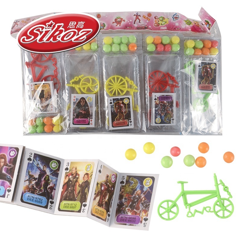 Hot sale playing cards and toy candy