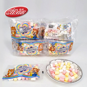 Halal chalk shape colorful soft cotton candy marshmallows