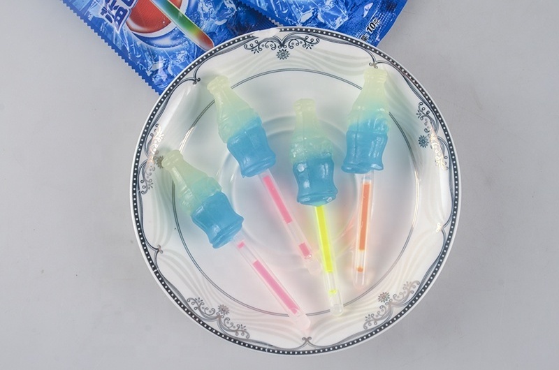 Wholesale Sweet fruit fluorescent Lollipop With Glow Stick