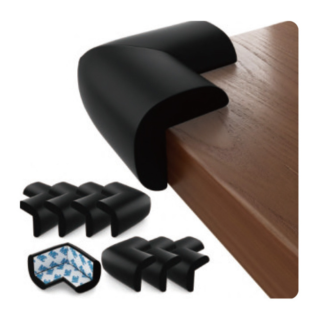 Custom plastic rubber soft wall corner guards protectors for home