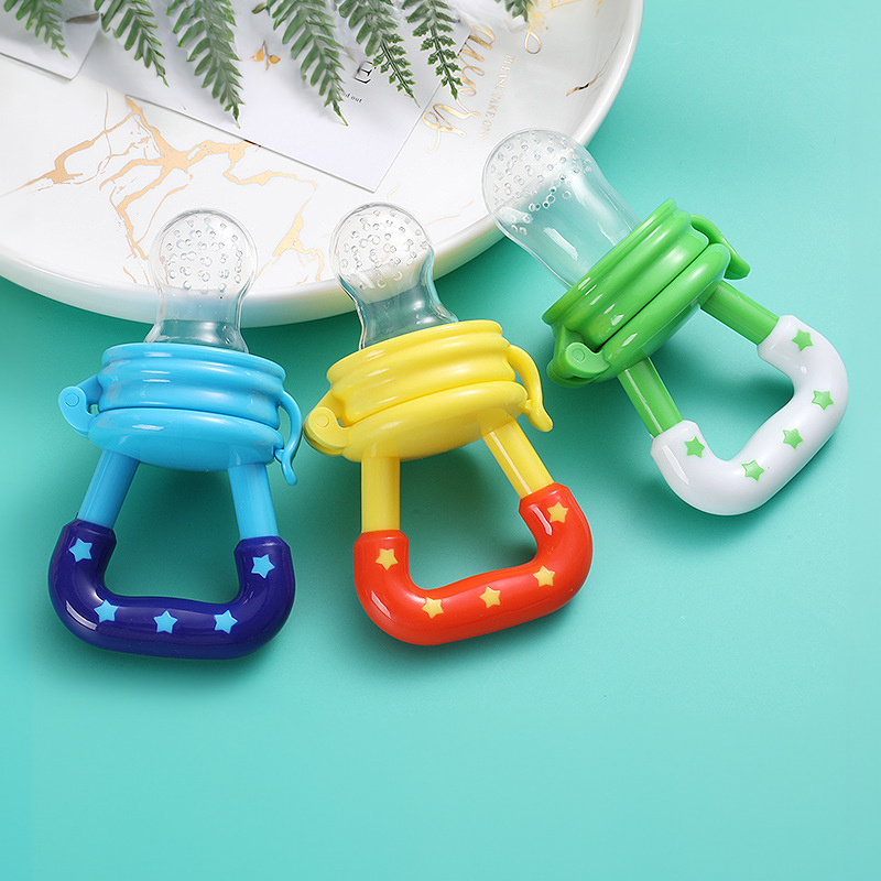 Private label baby fruit feeder twist pacifier set with teether