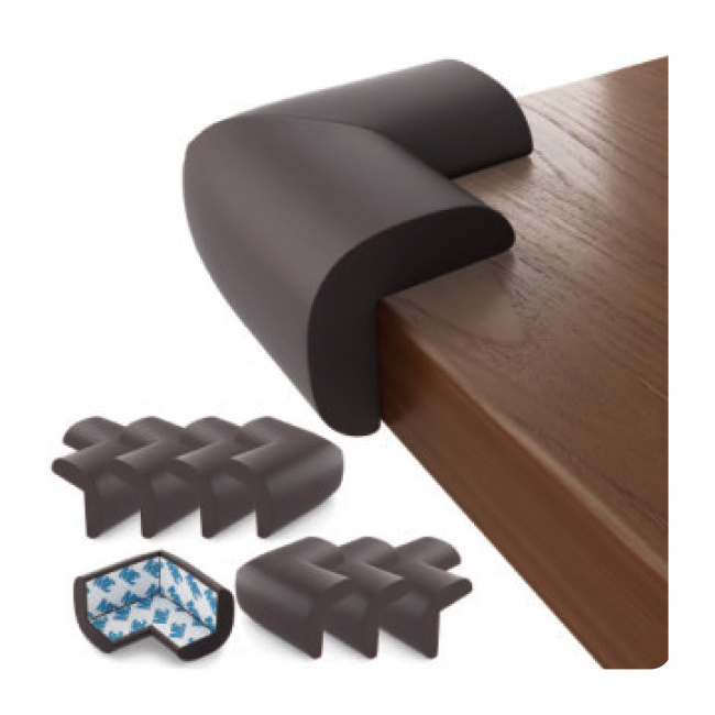 Custom plastic rubber soft wall corner guards protectors for home