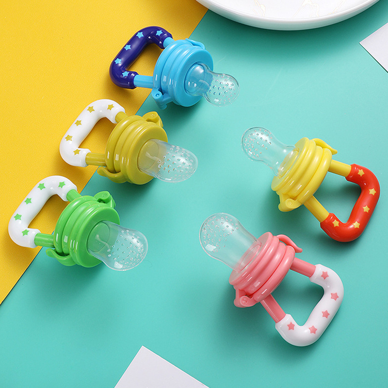 Private label baby fruit feeder twist pacifier set with teether