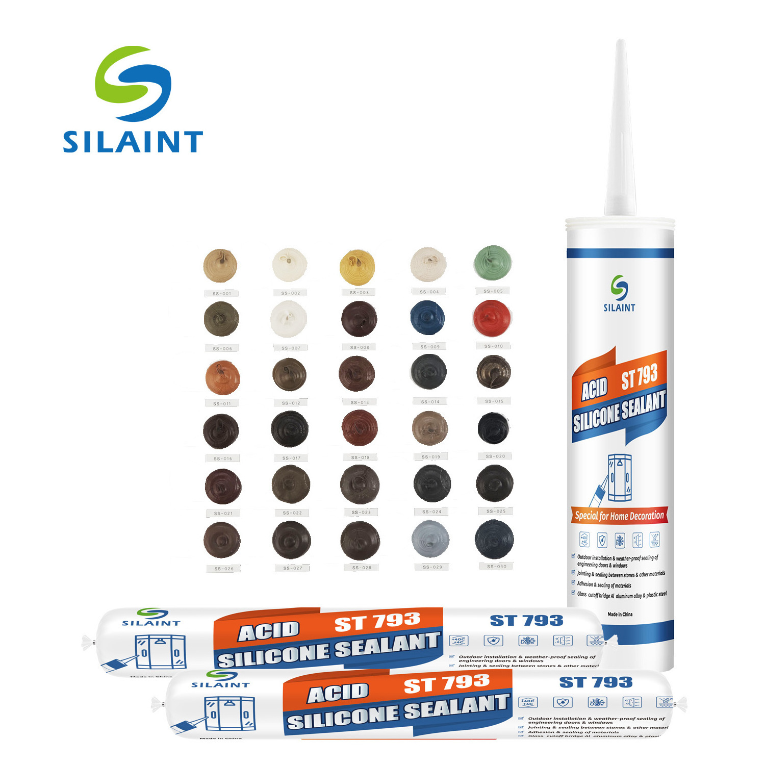 MS Polymer Sealant Floor Polyurethane Silicone Self Level Joint 600ml Caulk PU 40 Sealant Adhesive for Concrete