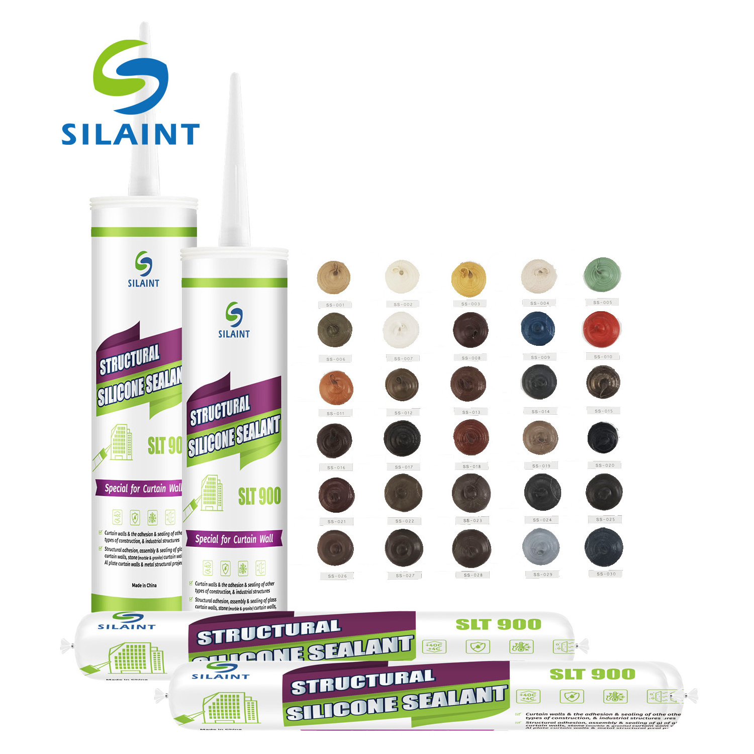 Construction Sealant 600ML High Viscosity Silicone Sealant Sausage Tube Polyurethane PU Sealant Construction Adhesive