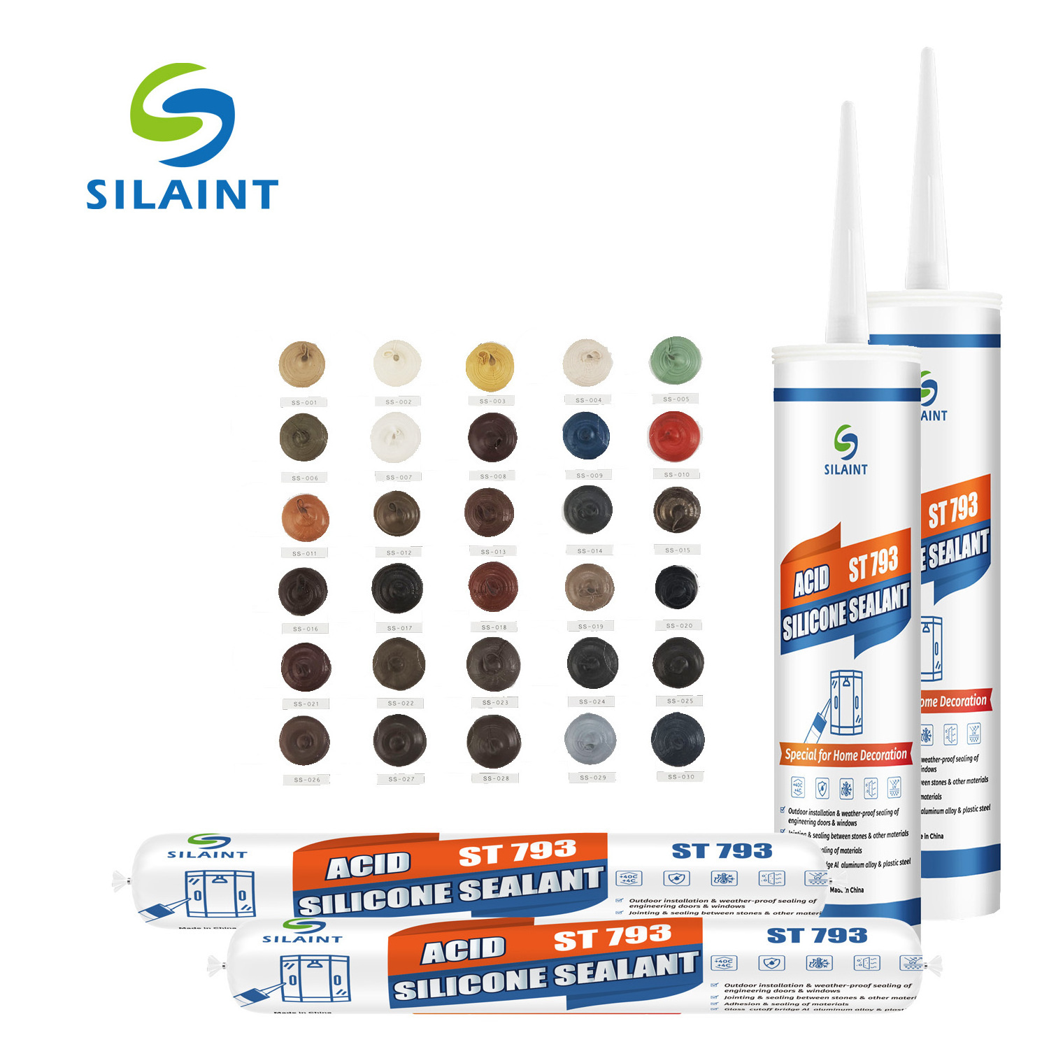 MS Polymer Sealant Floor Polyurethane Silicone Self Level Joint 600ml Caulk PU 40 Sealant Adhesive for Concrete