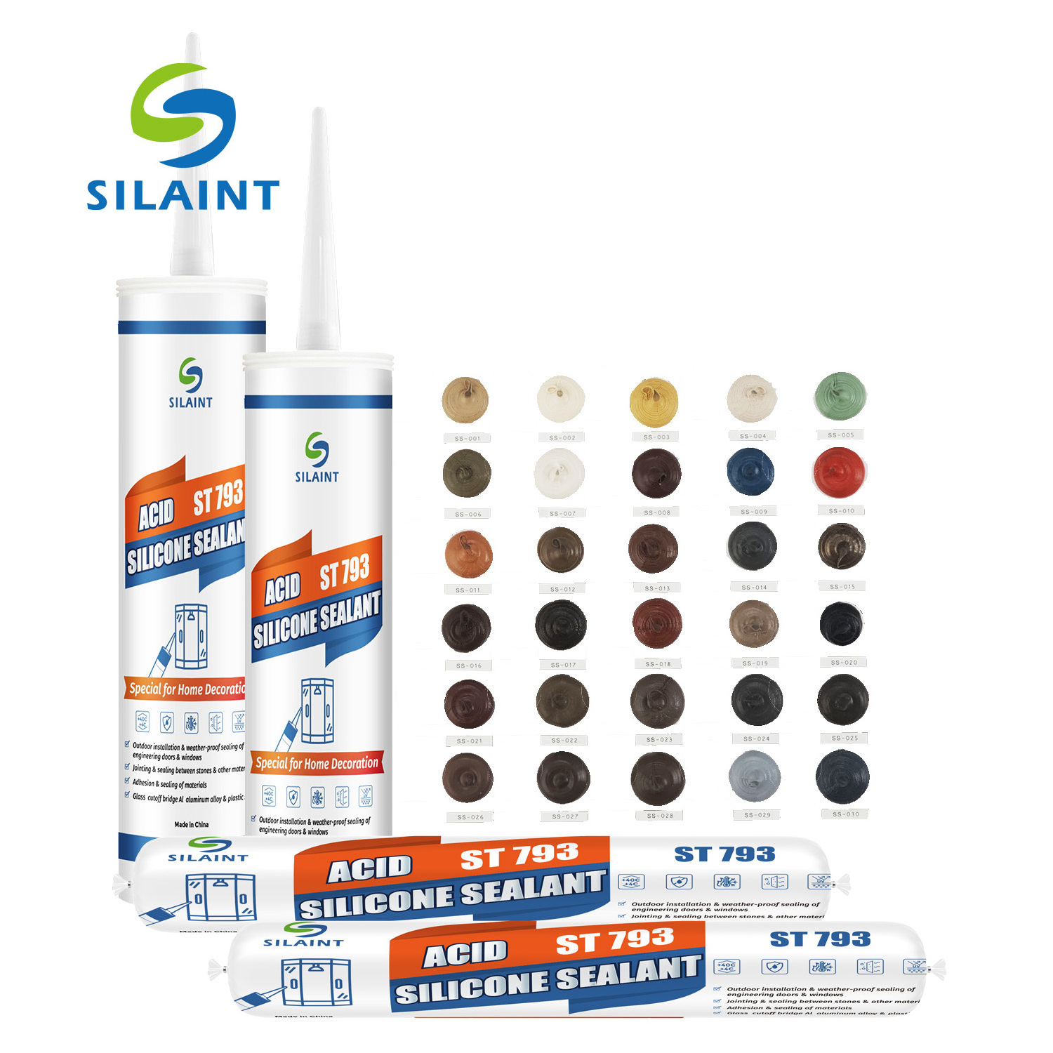 MS Polymer Sealant Floor Polyurethane Silicone Self Level Joint 600ml Caulk PU 40 Sealant Adhesive for Concrete