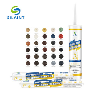 300ml transparent acid extreme weather resistant glue silicone sealant for metal fiber ceramic concrete