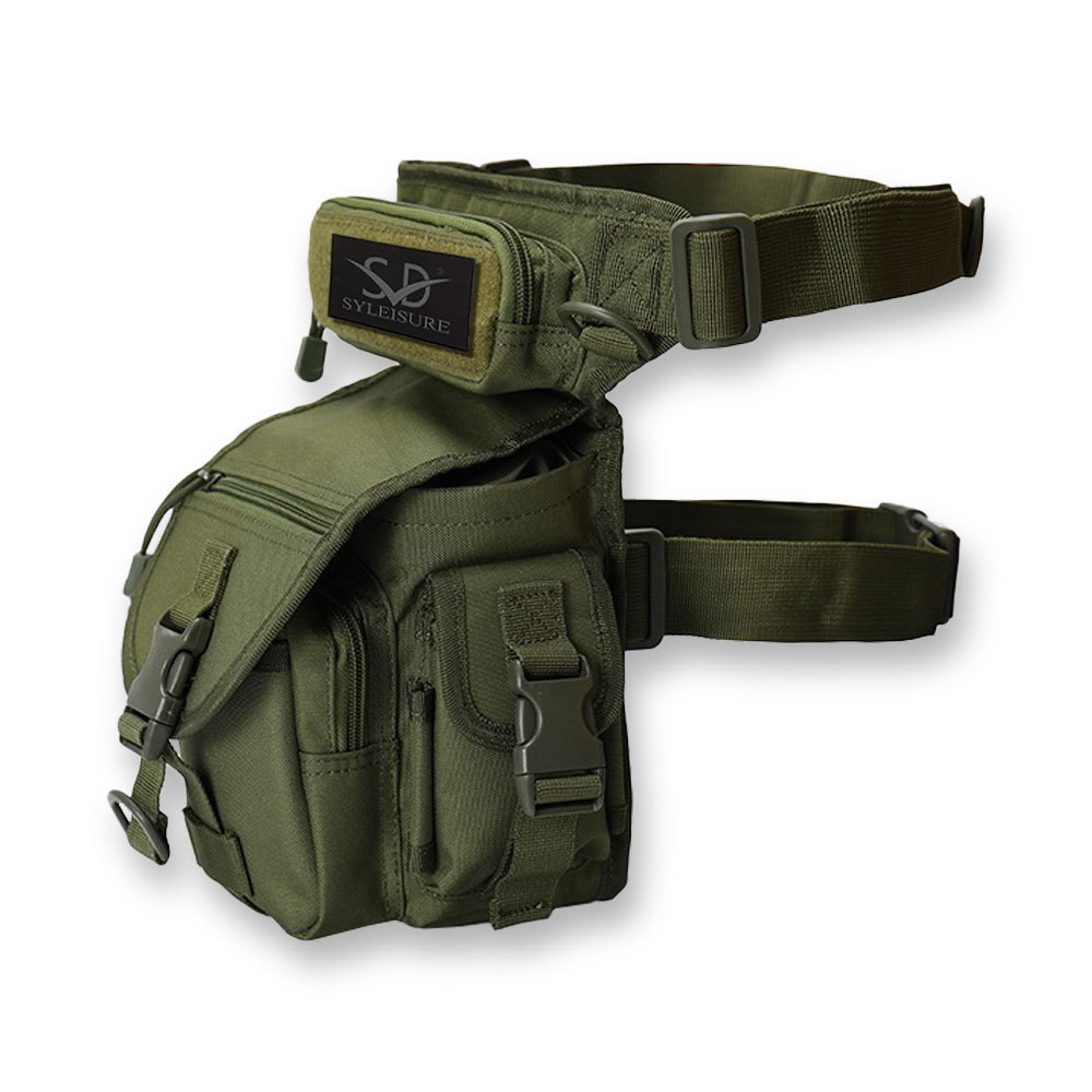 High quality multi color optional thigh waist leg bag pouch tactical drop leg bag for men molle pouch