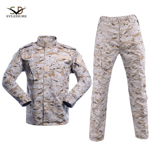 Pixelated polyester cotton ripstop camouflage tactical uniform men