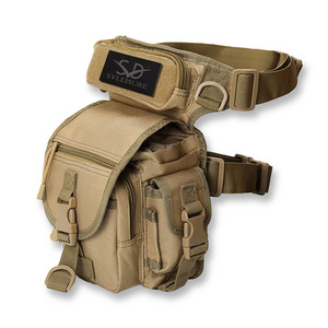 High quality multi color optional thigh waist leg bag pouch tactical drop leg bag for men molle pouch