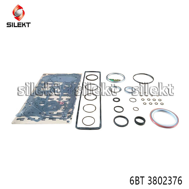 For 6BT Diesel Engine Part Overhaul Valve Cover gasket kit upper +lower kit 3802376