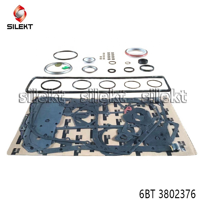 For 6BT Diesel Engine Part Overhaul Valve Cover gasket kit upper +lower kit 3802376