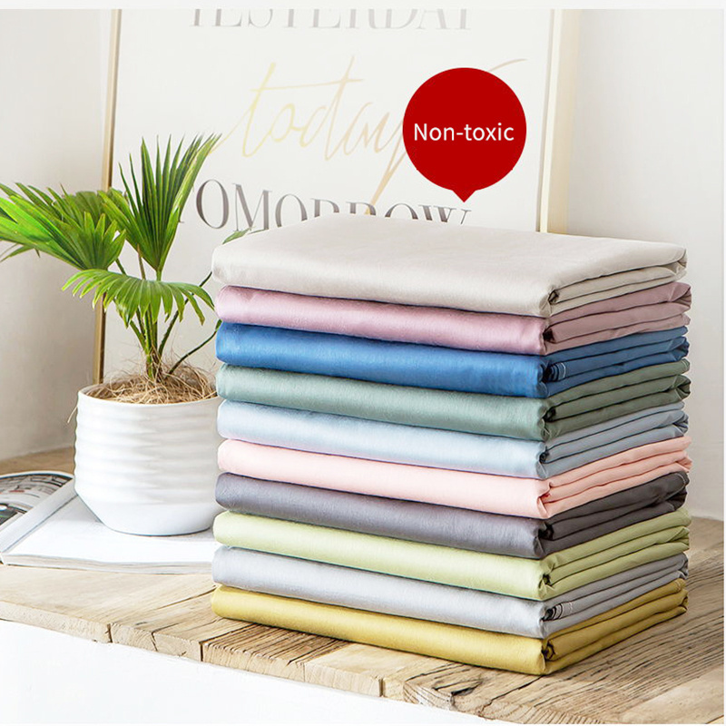 Factory Price Bed Cover Bedding Bedsheet plain dyed Bed Sheet