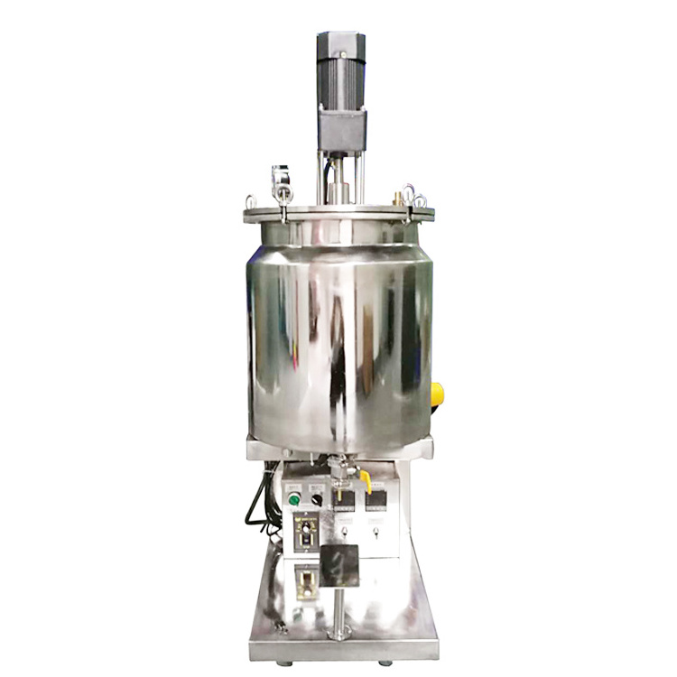 20L heated pressurized vacuum filling machine  Cosmetic lipstick lipbalm  filling machine