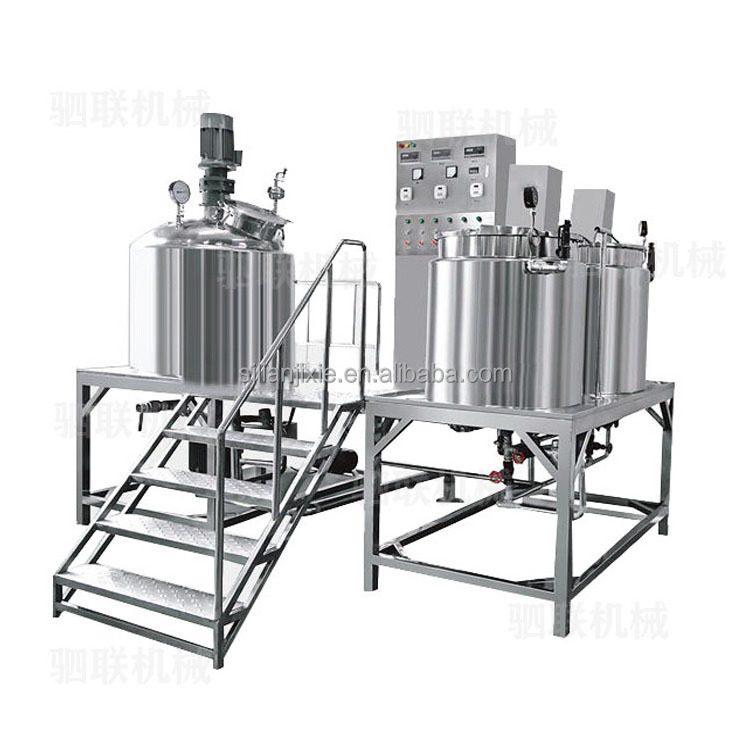 SL-100L Cosmetic Mixer Vacuum Homogenizer Emulsifier Liquid  Mixers Shower lotion Mixer Equipment