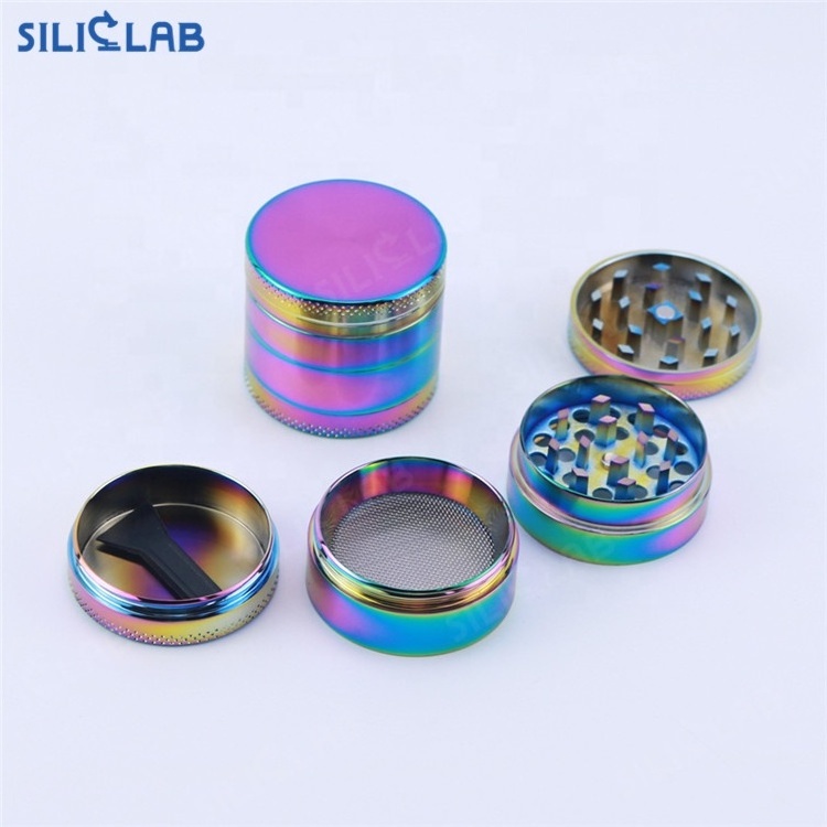 Pinky Herb Crusher Girl Smoking Accessories Pink Metal Tobacco Grinder 4 Layers Shatter Stash Box Alloy Herb Grinder