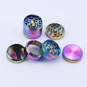 Pinky Herb Crusher Girl Smoking Accessories Pink Metal Tobacco Grinder 4 Layers Shatter Stash Box Alloy Herb Grinder