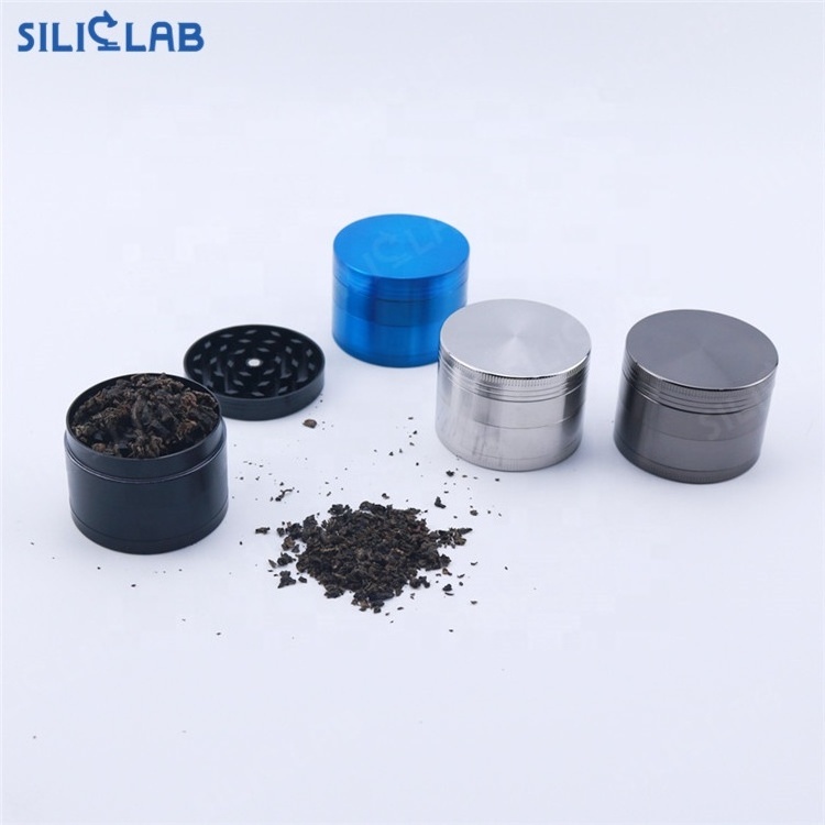 wholesale grinders Custom logo multiple sizes metal herbal smoking 4 layers tobacco herb grinder