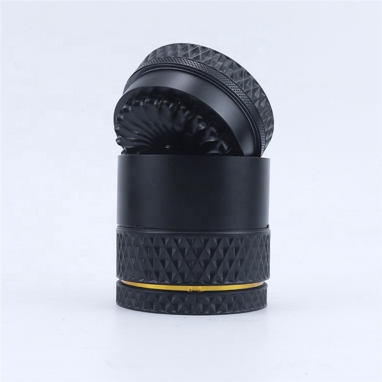 Herb smoking accessories 63mm grinder Smoke shop smoking products grinder logos print aluminum alloy tobacco herb grinder