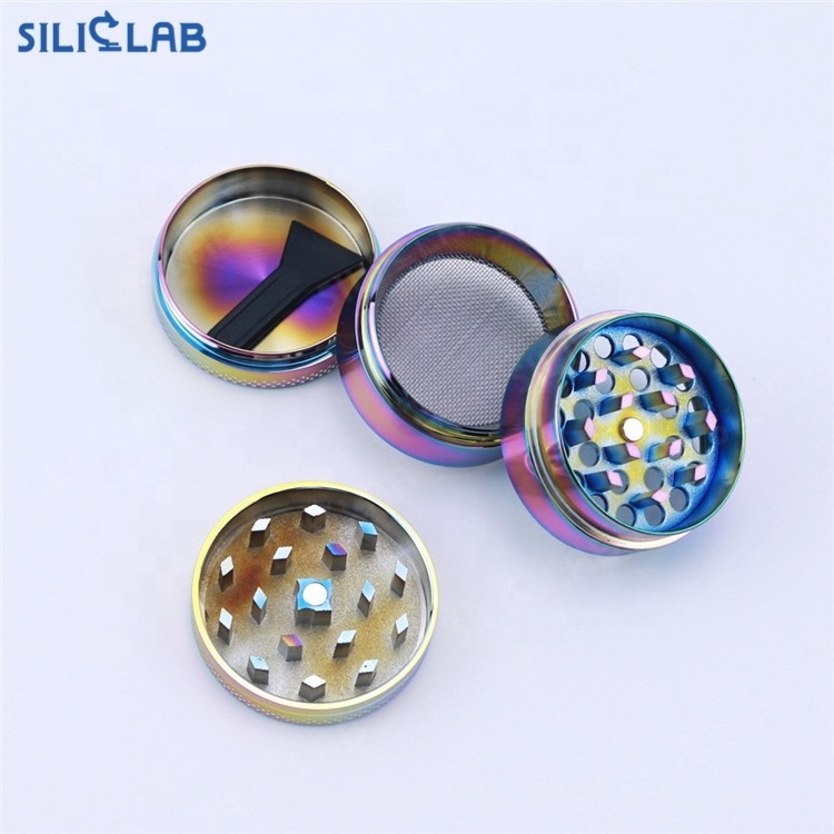 Girl Smoking Accessories Pink Metal Herb Grinder Tobacco Milling Machine Herb Crusher Zinc Spice Grinder with Magnetic Lid