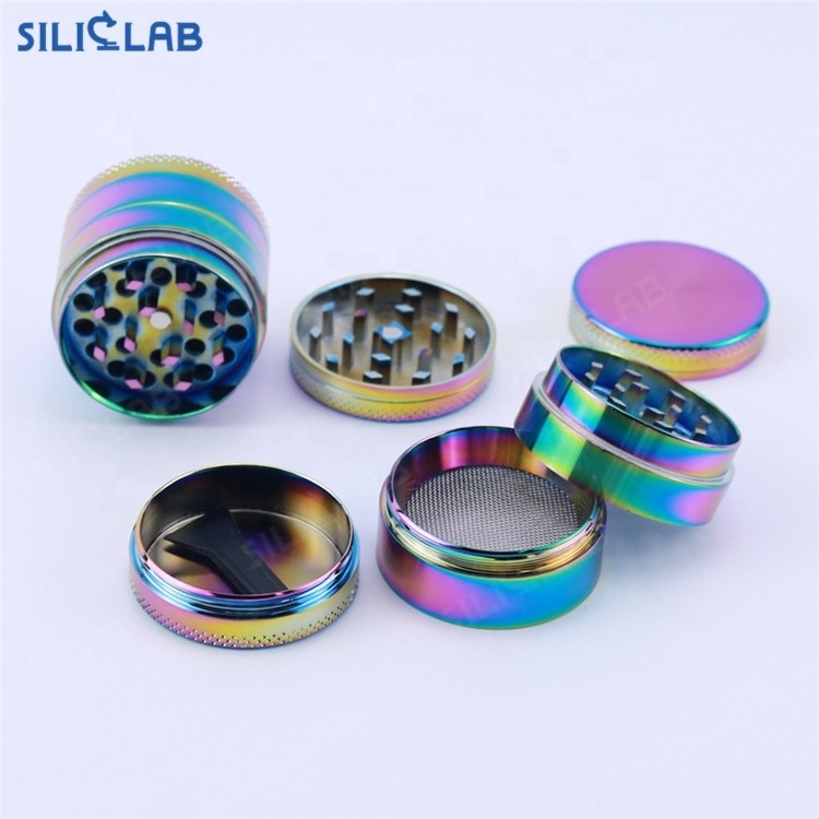 Pinky Herb Crusher Girl Smoking Accessories Pink Metal Tobacco Grinder 4 Layers Shatter Stash Box Alloy Herb Grinder