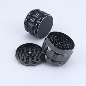 Bulk Wholesale Large Size 63mm Aluminum Spice Crusher Tobacco Roller Smoking Accessories Metal Herb Grinder with Magnetic Lid