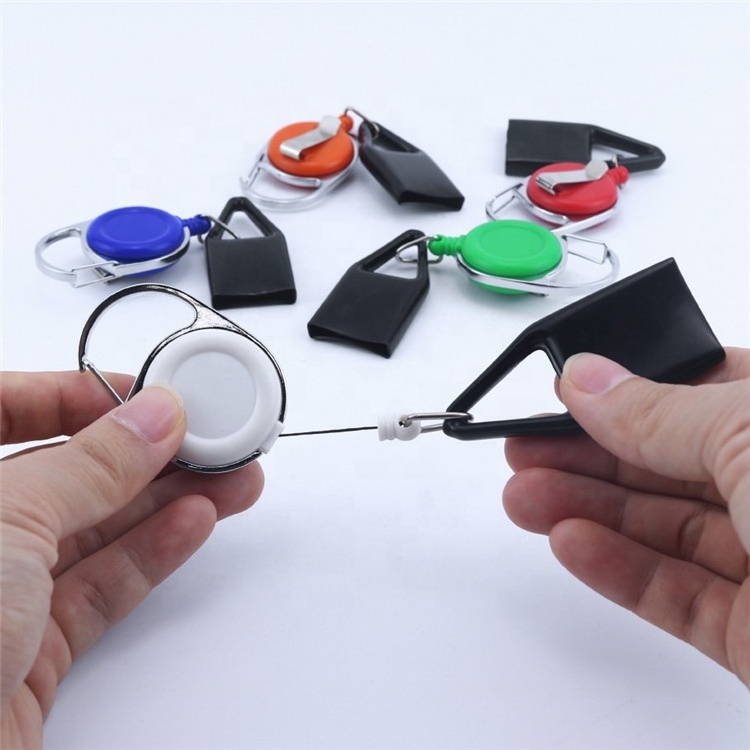 Silicone Lighter Protective Case Retractable Key Chain Ring Cigarette Smoking Accessories Lighter Holder Sleeve Clip