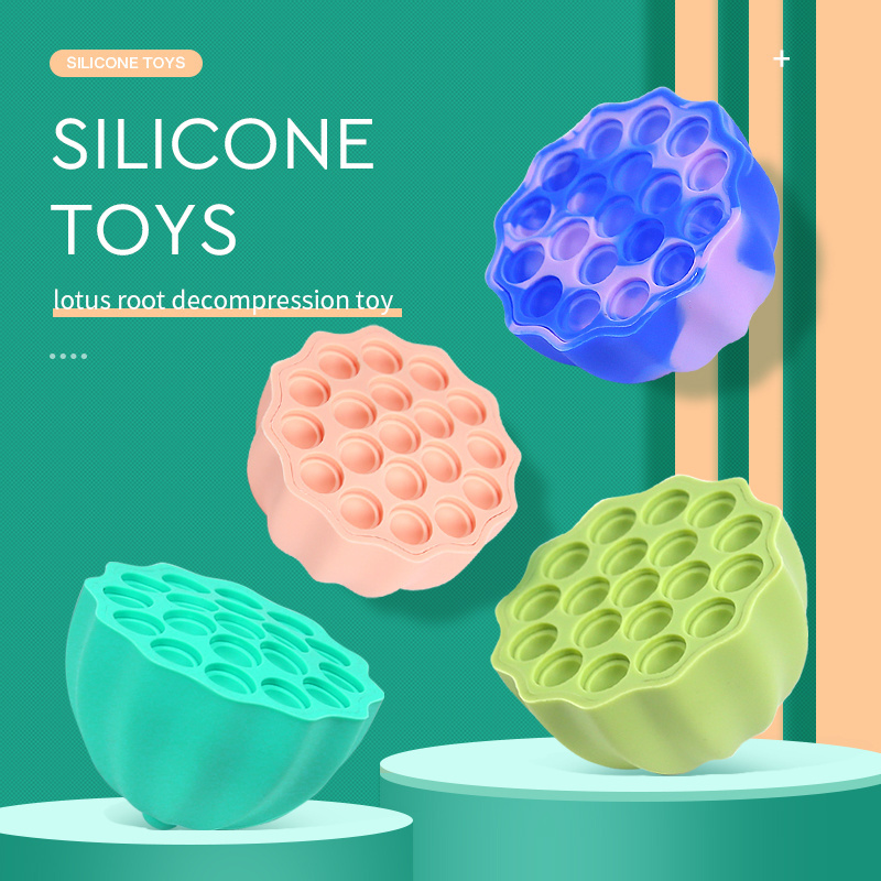 Wholesale Relief Anxiety Stress Toys Silicone Pops Sensory Bubble Toy Set Squeeze Pops Fidget Toy Tray Balls